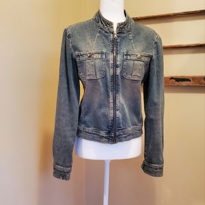 RUSTIC DENIM Zip Up Jacket Blazer